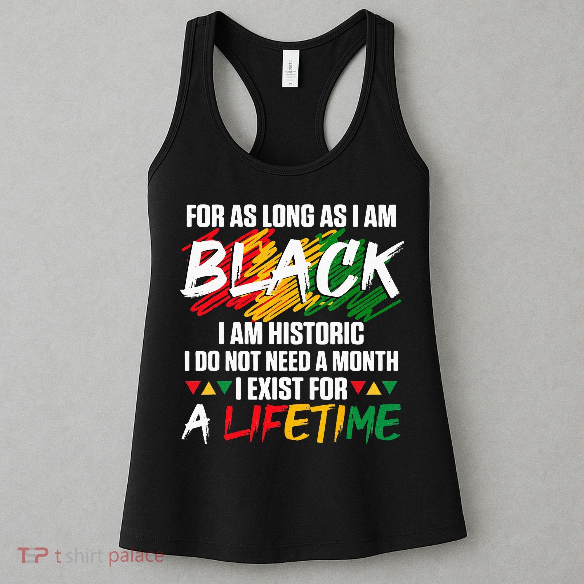 Black History Month For As Long As I Am Black I Am Historic Women's Tank Top