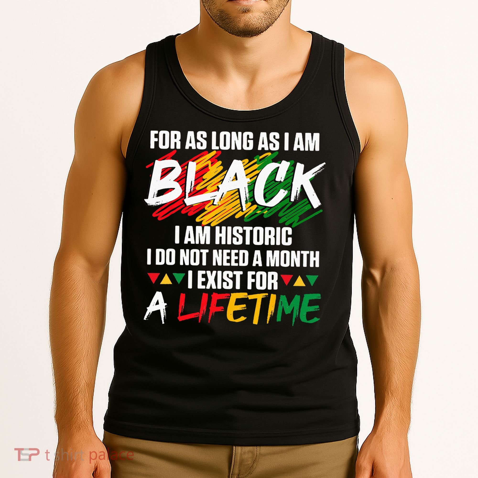 Black History Month For As Long As I Am Black I Am Historic Tank Top