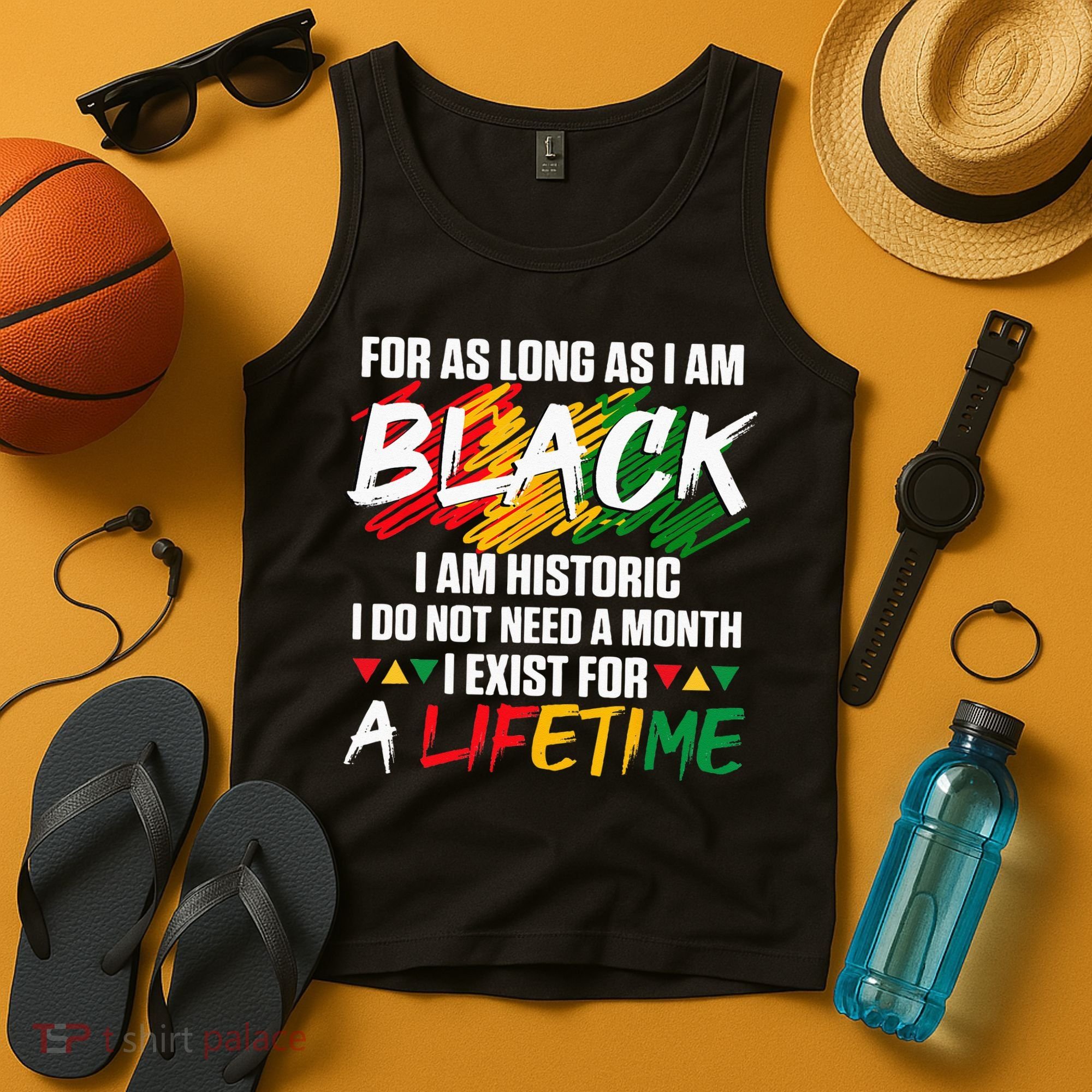 Black History Month For As Long As I Am Black I Am Historic Tank Top