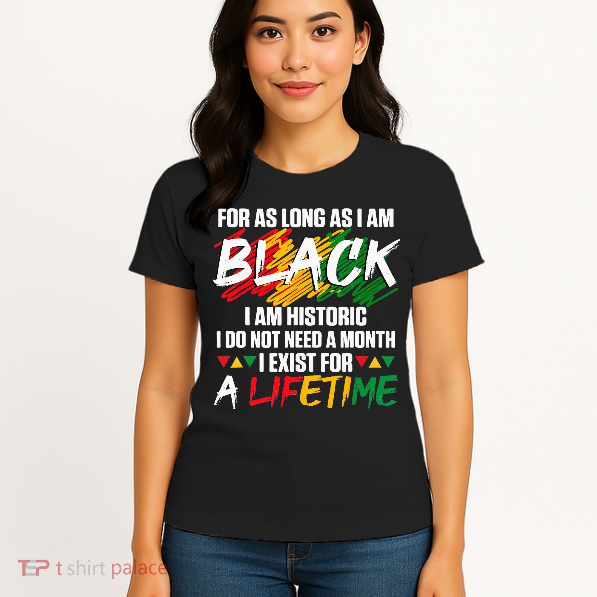 Black History Month For As Long As I Am Black I Am Historic Women's T-Shirt