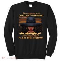 Black History Month African Woman Afro I Am The Storm Sweatshirt thumb 0