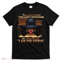 Black History Month African Woman Afro I Am The Storm T-Shirt thumb 0