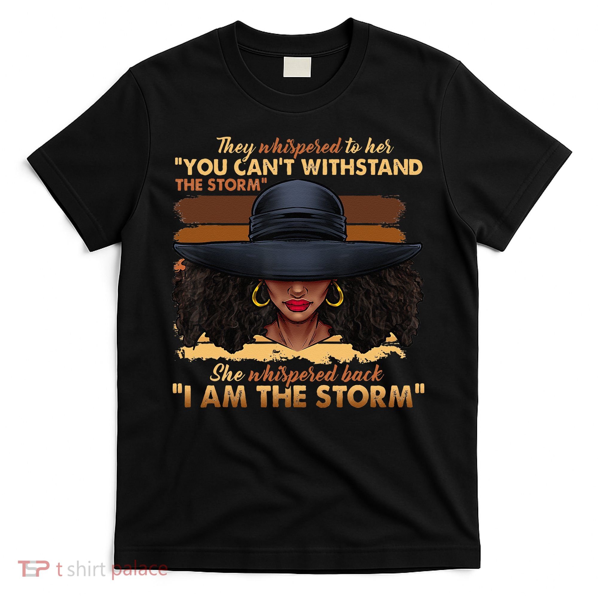 Black History Month African Woman Afro I Am The Storm T-Shirt