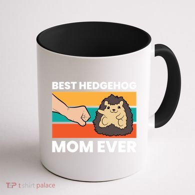Best Hedgehog Mom Ever Love Hedgehogs Gift Coffee Mug back