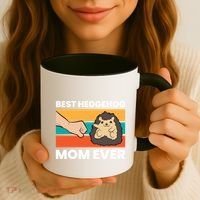 Best Hedgehog Mom Ever Love Hedgehogs Gift Coffee Mug thumb 3
