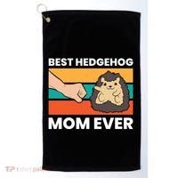 Best Hedgehog Mom Ever Love Hedgehogs Gift Golf Towel thumb 0