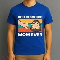 Best Hedgehog Mom Ever Love Hedgehogs Gift T-Shirt thumb 3