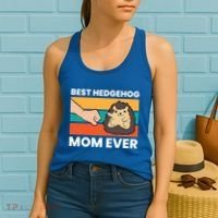 Best Hedgehog Mom Ever Love Hedgehogs Gift Women's Tank Top thumb 2