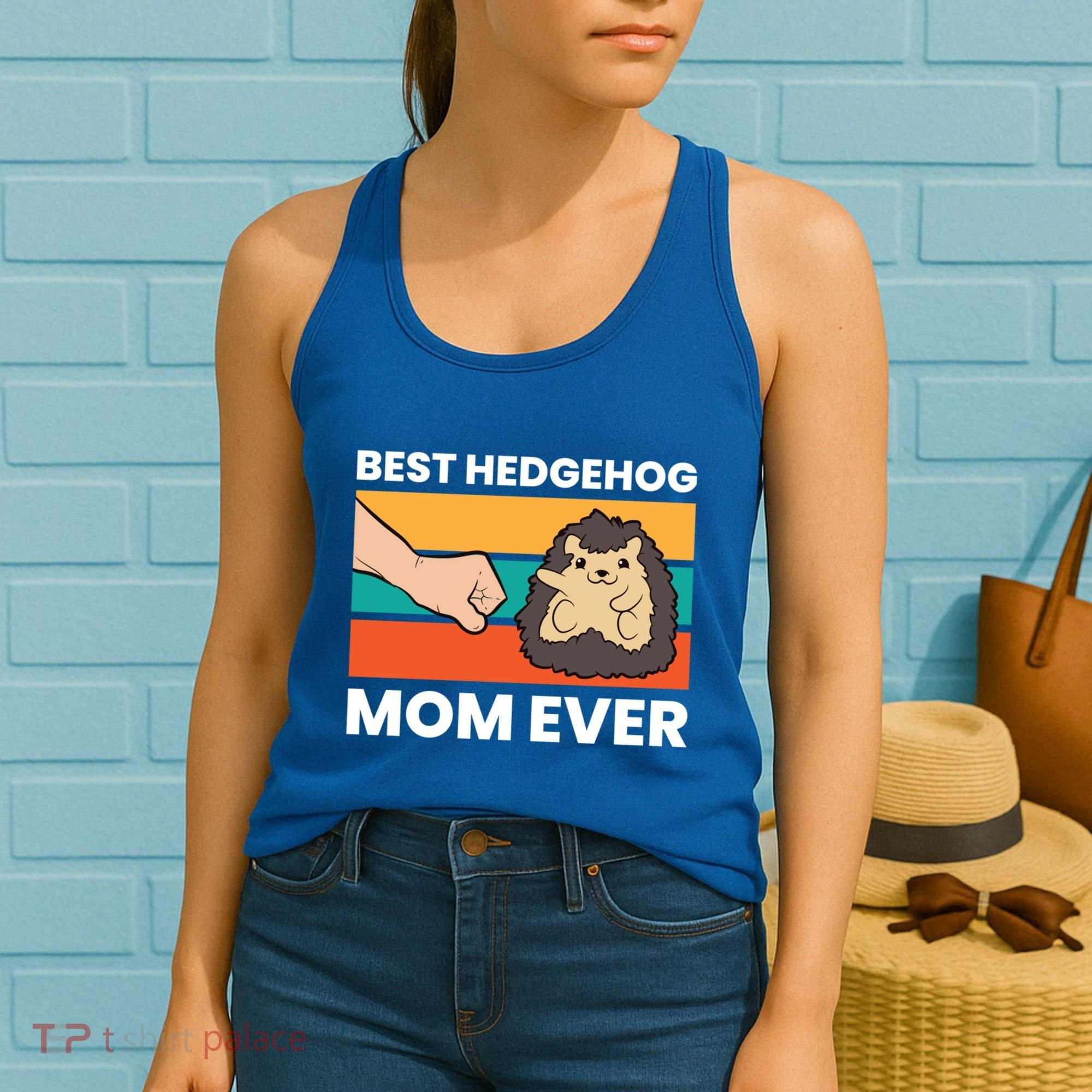 Best Hedgehog Mom Ever Love Hedgehogs Gift Women's Tank Top