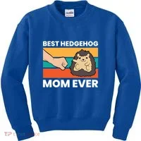 Best Hedgehog Mom Ever Love Hedgehogs Gift Kids Sweatshirt thumb 0
