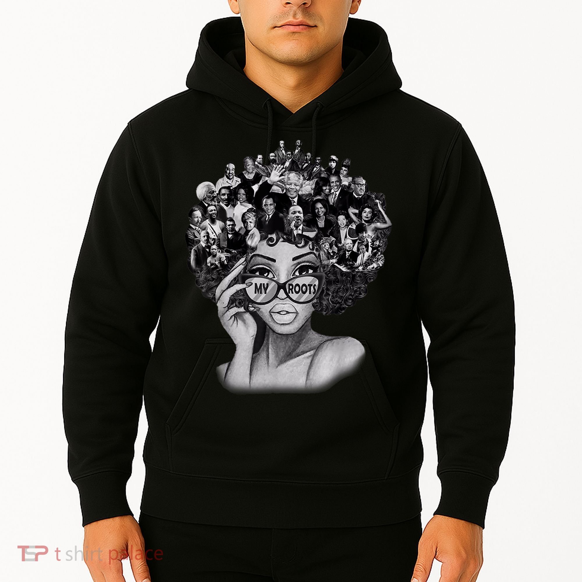 Black History Month I Love My Roots Back Powerful BLM Hoodie