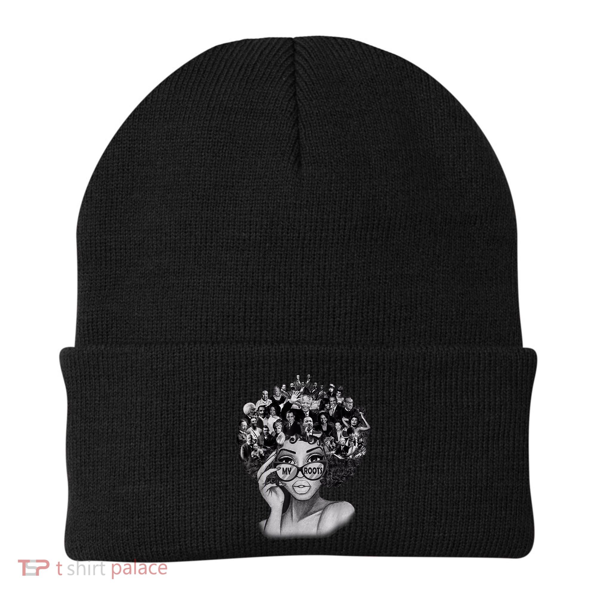Black History Month I Love My Roots Back Powerful BLM Beanie