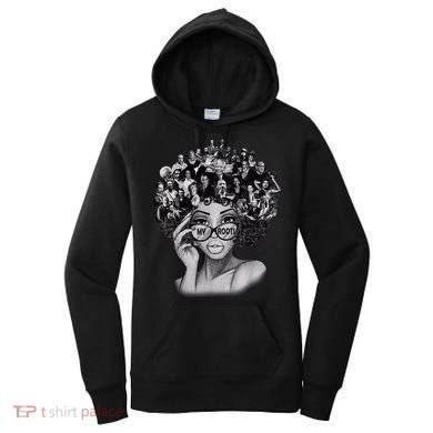 Black History Month I Love My Roots Back Powerful BLM Women's Hoodie
