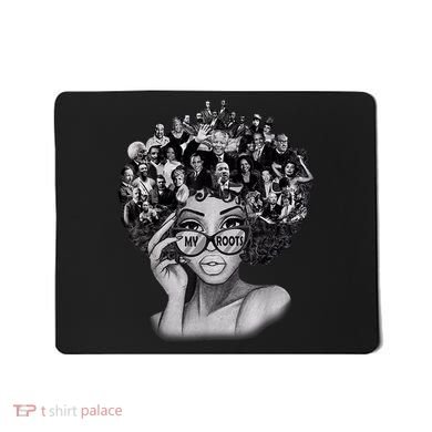 Black History Month I Love My Roots Back Powerful BLM Mousepad