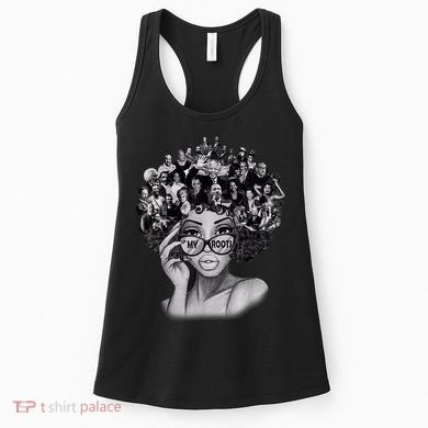 Black History Month I Love My Roots Back Powerful BLM Women's Tank Top