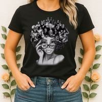 Black History Month I Love My Roots Back Powerful BLM Women's T-Shirt thumb 2