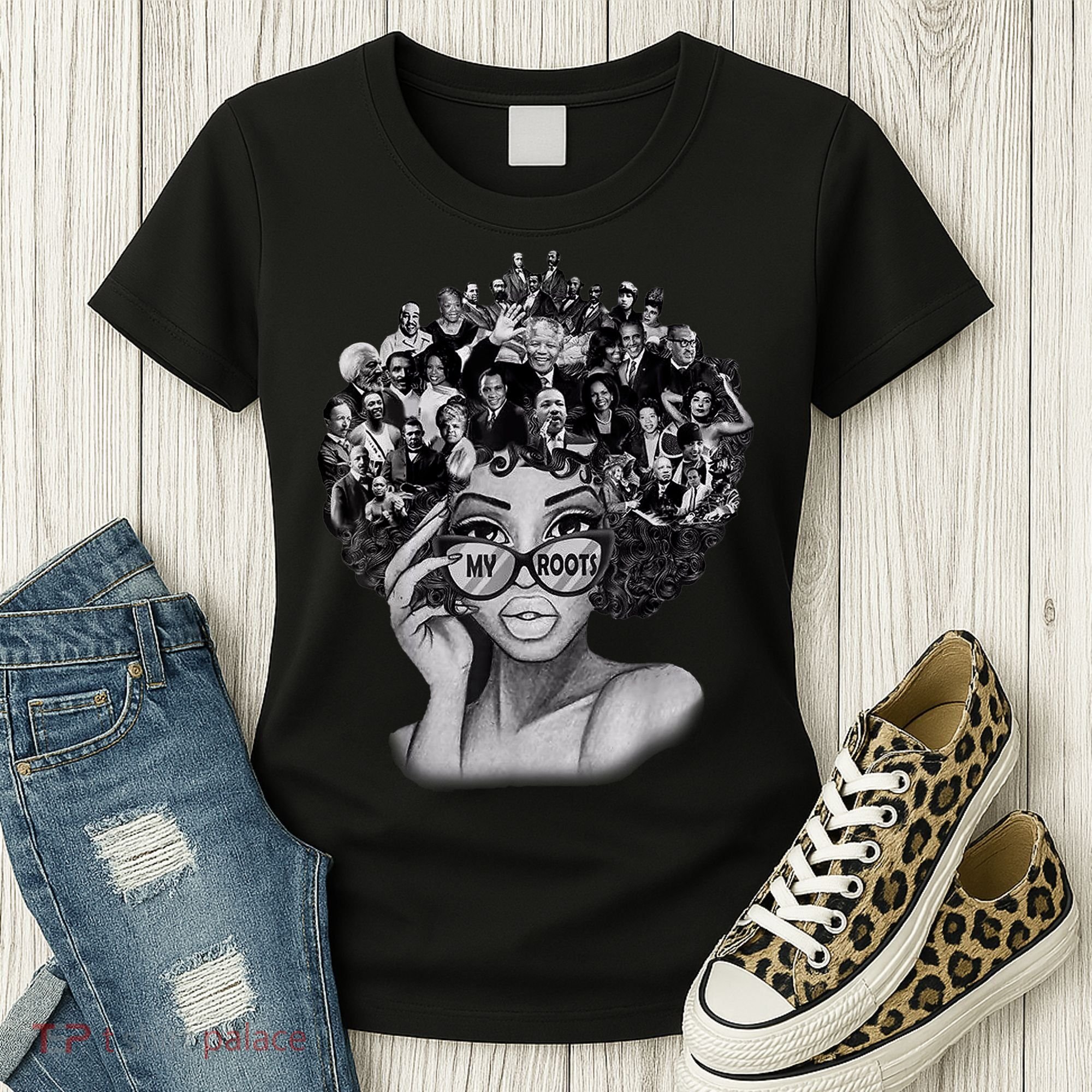 Black History Month I Love My Roots Back Powerful BLM Women's T-Shirt