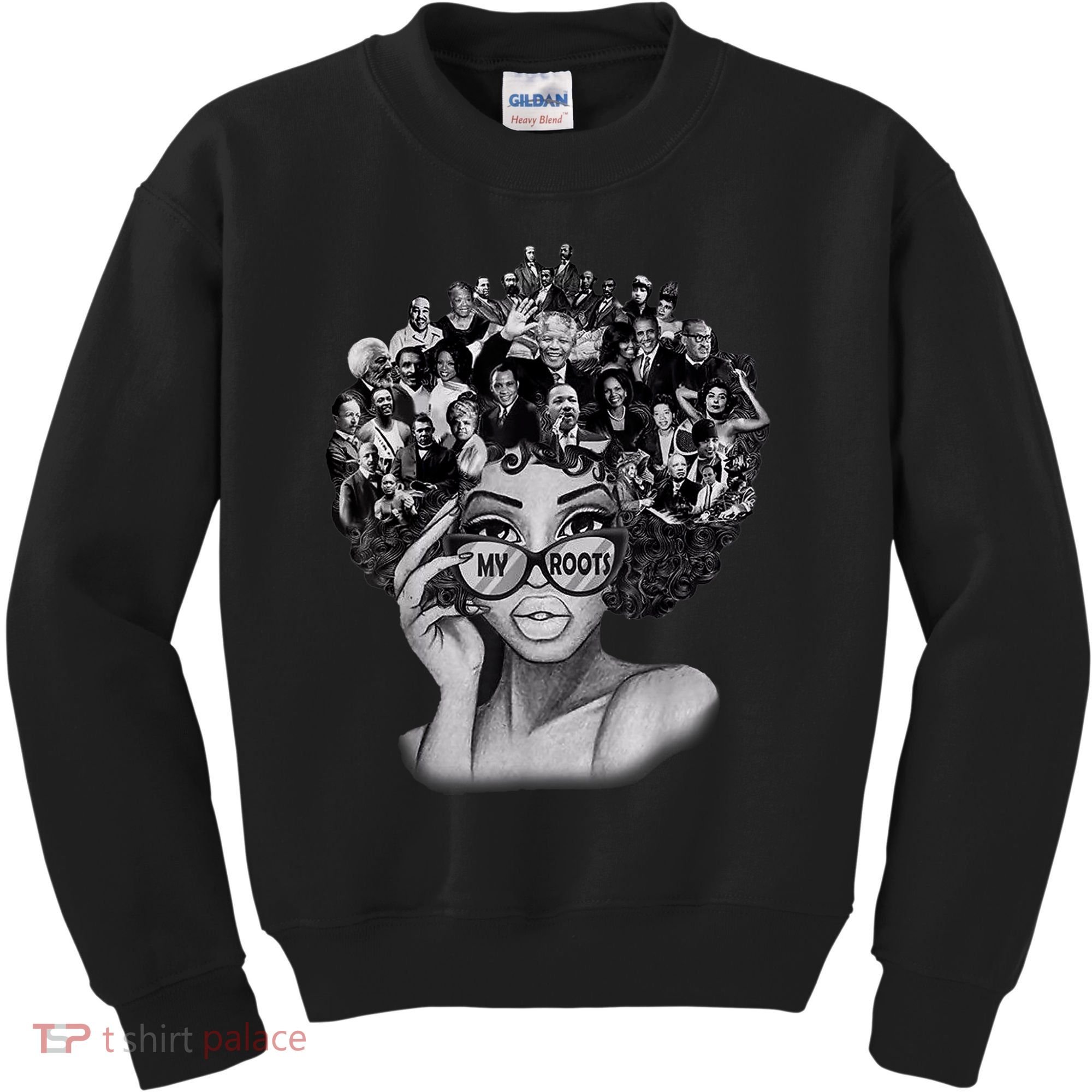 Black History Month I Love My Roots Back Powerful BLM Kids Sweatshirt