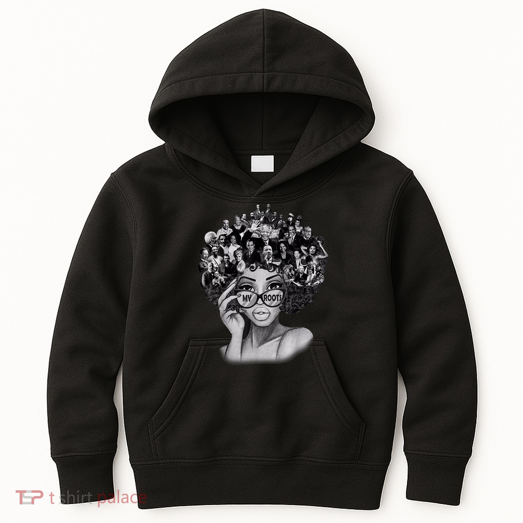 Black History Month I Love My Roots Back Powerful BLM Kids Hoodie