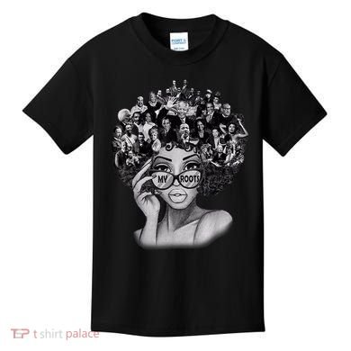 Black History Month I Love My Roots Back Powerful BLM Kids T-Shirt