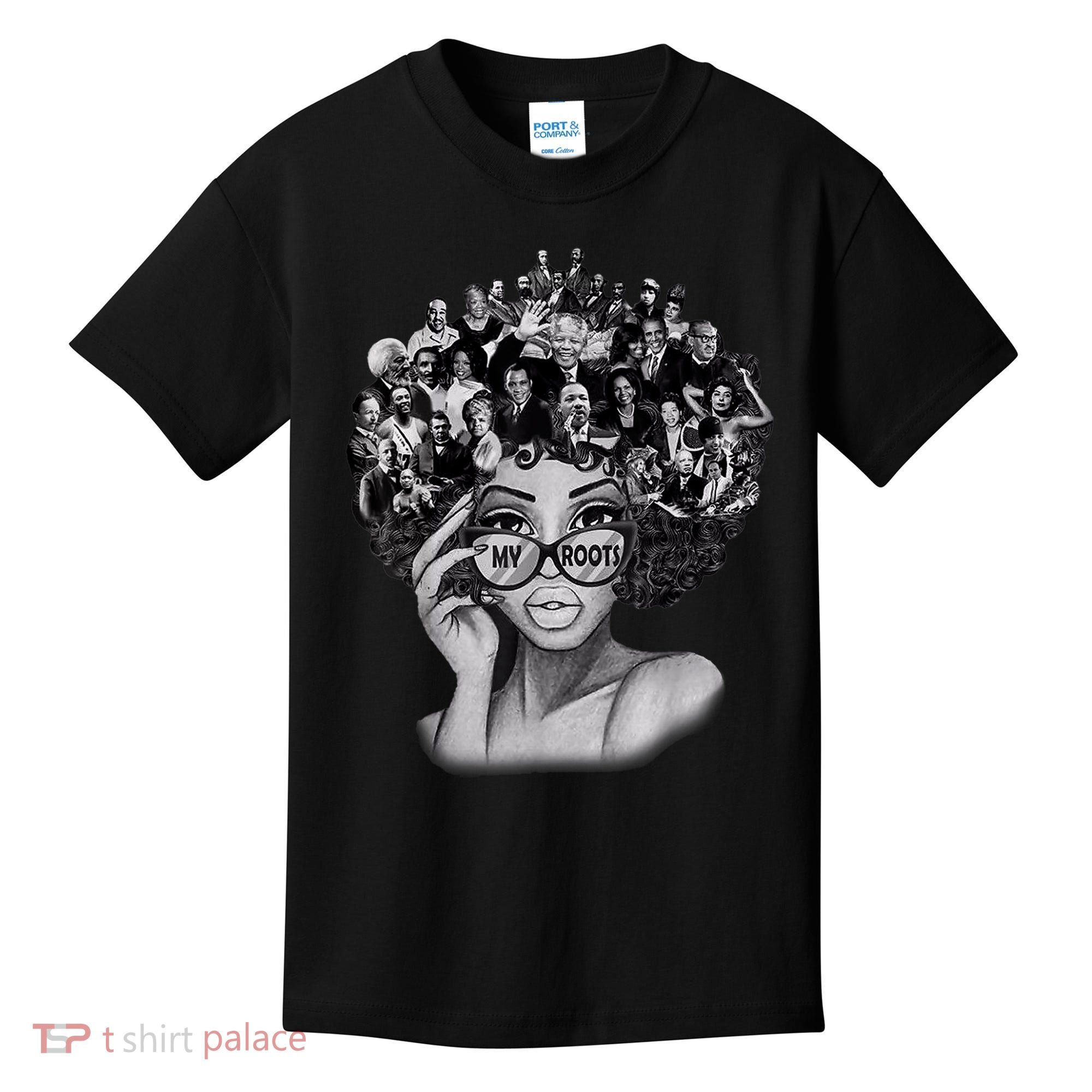 Black History Month I Love My Roots Back Powerful BLM Kids T-Shirt