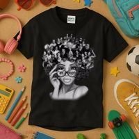 Black History Month I Love My Roots Back Powerful BLM Kids T-Shirt thumb 3