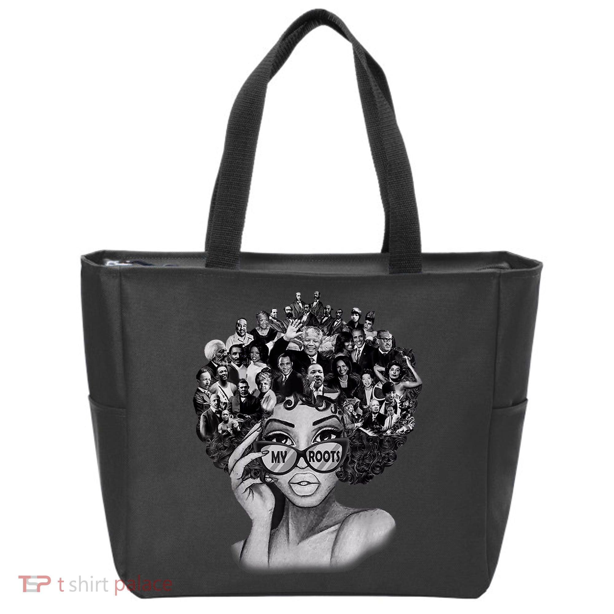 Black History Month I Love My Roots Back Powerful BLM Tote Bag
