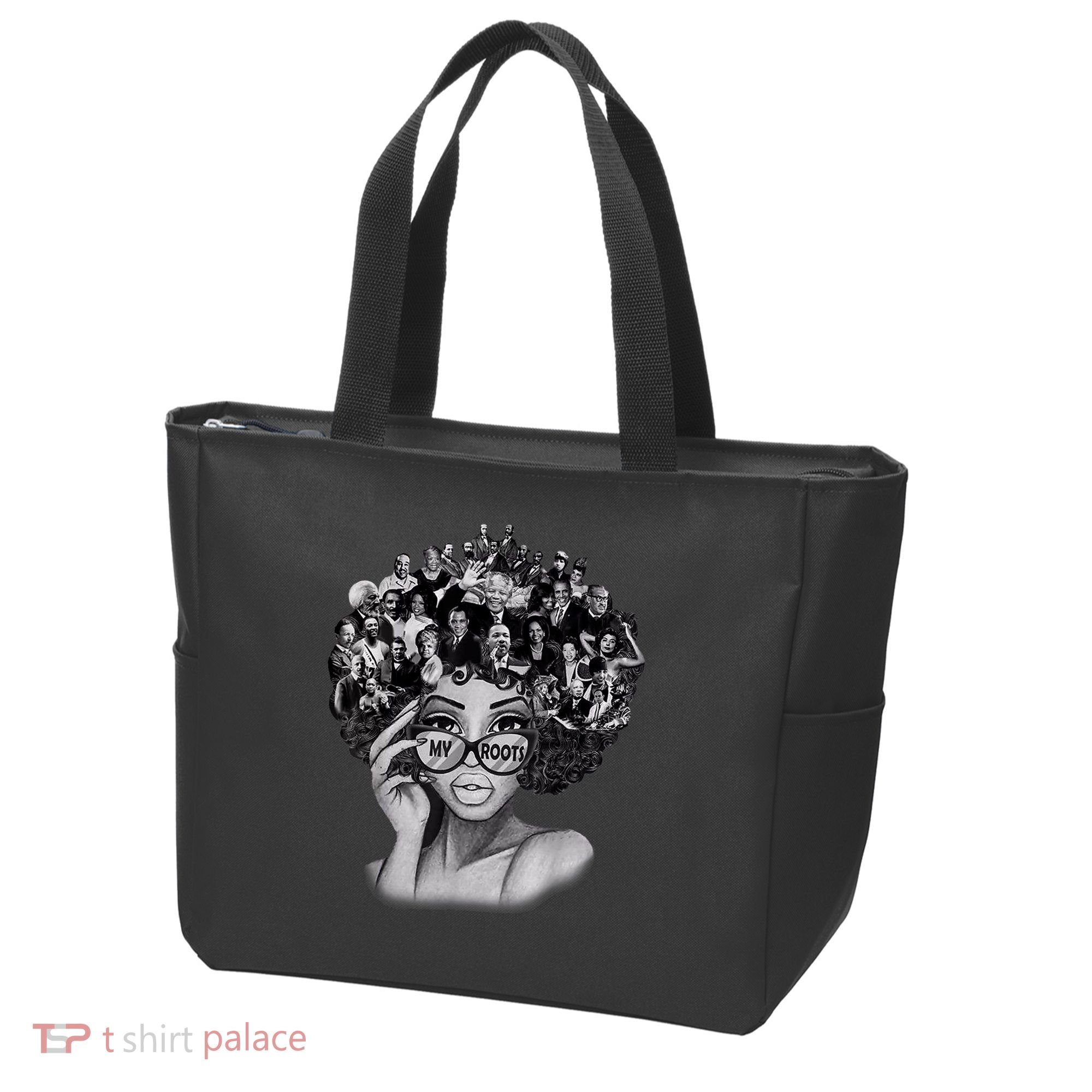Black History Month I Love My Roots Back Powerful BLM Tote Bag