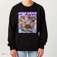 Baby Hippo Moo Deng Women's Sweatshirt thumb 0
