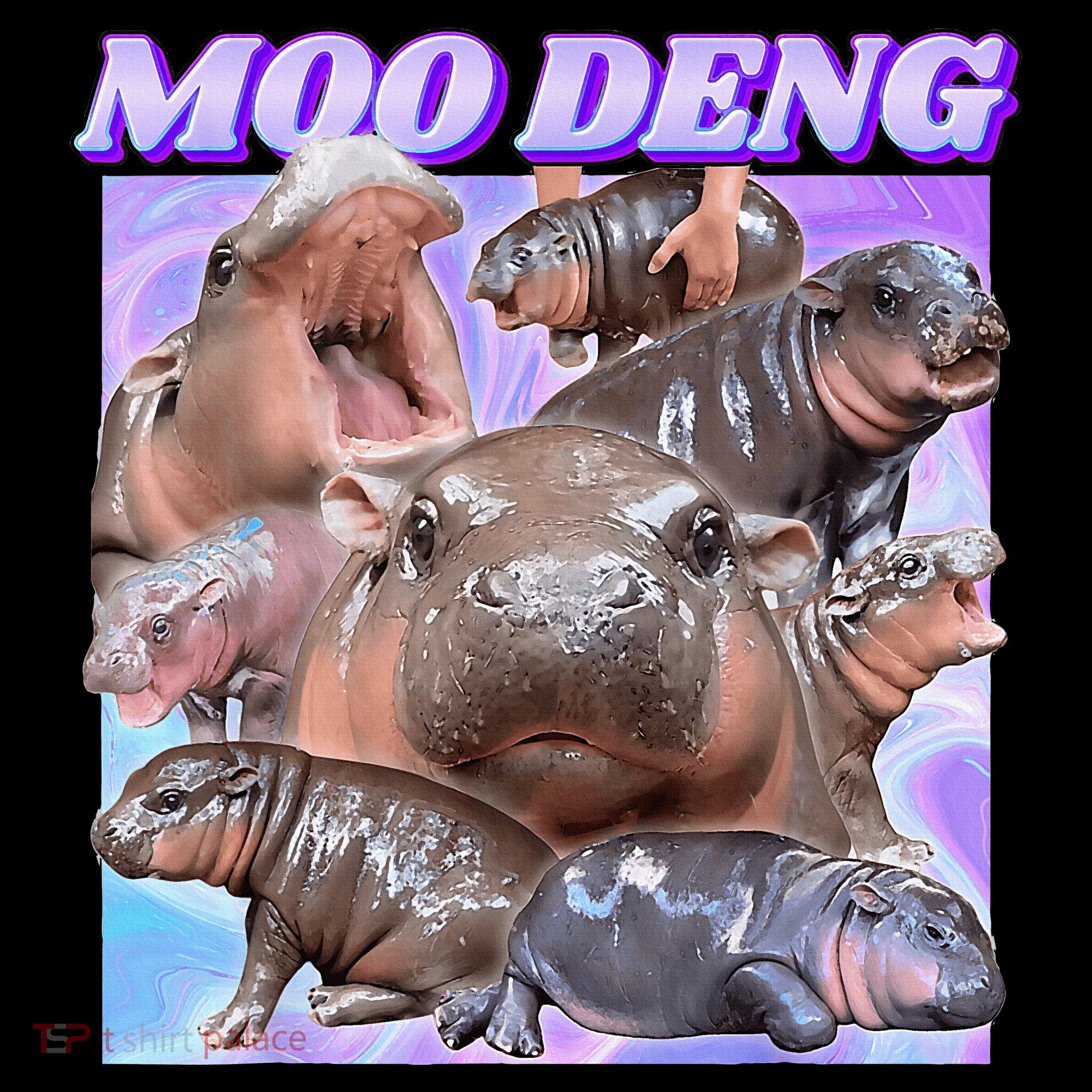 Baby Hippo Moo Deng Ornament