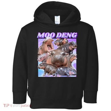 Baby Hippo Moo Deng Toddler Hoodie
