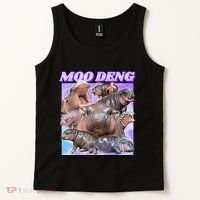 Baby Hippo Moo Deng Tank Top thumb 2