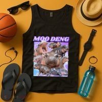 Baby Hippo Moo Deng Tank Top thumb 4