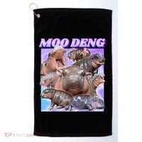 Baby Hippo Moo Deng Golf Towel thumb 0