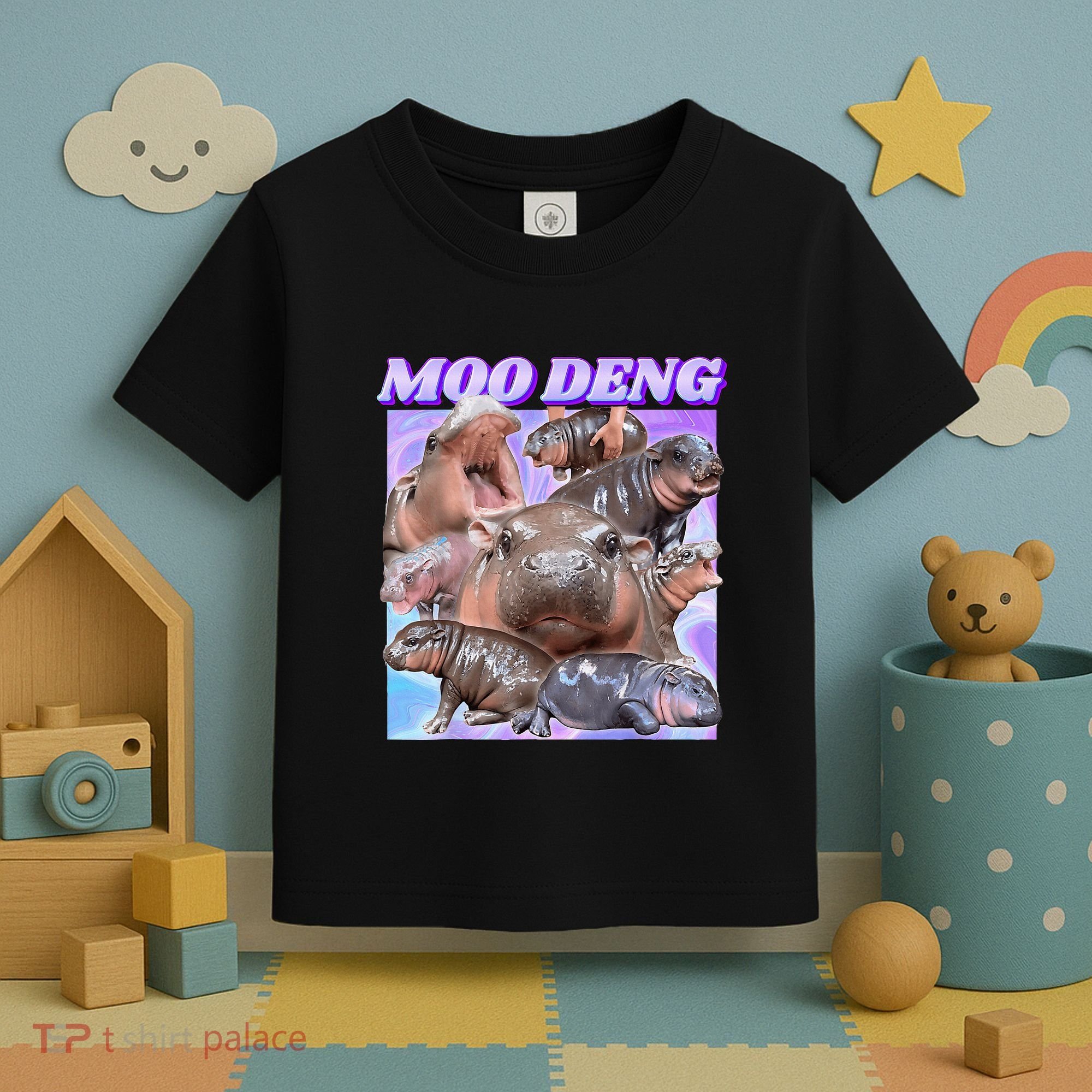 Baby Hippo Moo Deng Toddler T-Shirt