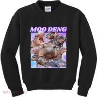 Baby Hippo Moo Deng Kids Sweatshirt thumb 0
