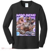 Baby Hippo Moo Deng Kids Long Sleeve Shirt thumb 0