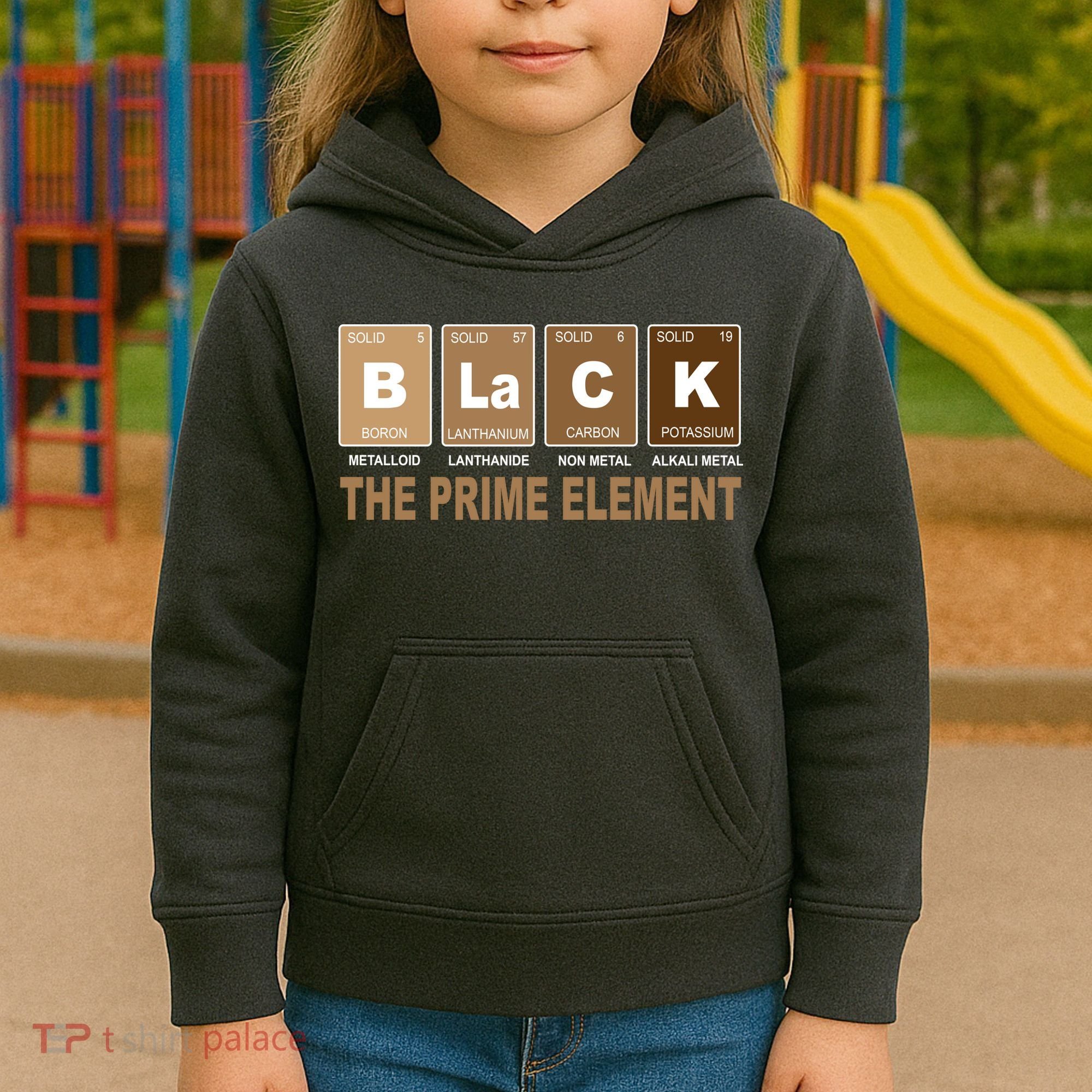 Black History Month Prime Element Kids Hoodie