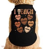 Black History Month I Teach Black History Teacher Retro Doggie Tank thumb 0