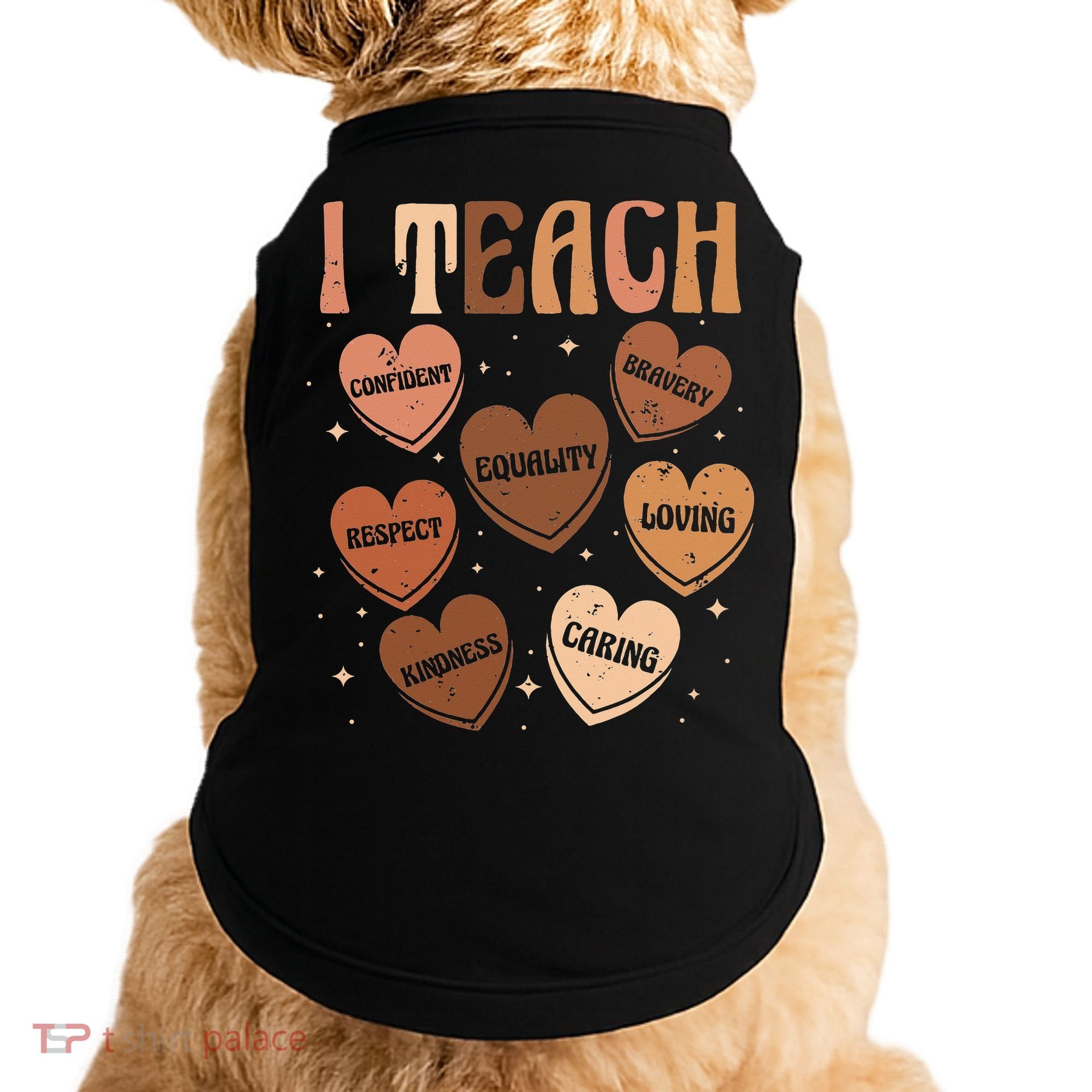 Black History Month I Teach Black History Teacher Retro Doggie Tank