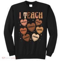 Black History Month I Teach Black History Teacher Retro Sweatshirt thumb 0