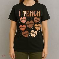 Black History Month I Teach Black History Teacher Retro T-Shirt thumb 4