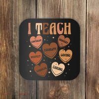Black History Month I Teach Black History Teacher Retro Coaster thumb 0