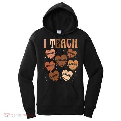 Black History Month I Teach Black History Teacher Retro Women's Hoodie