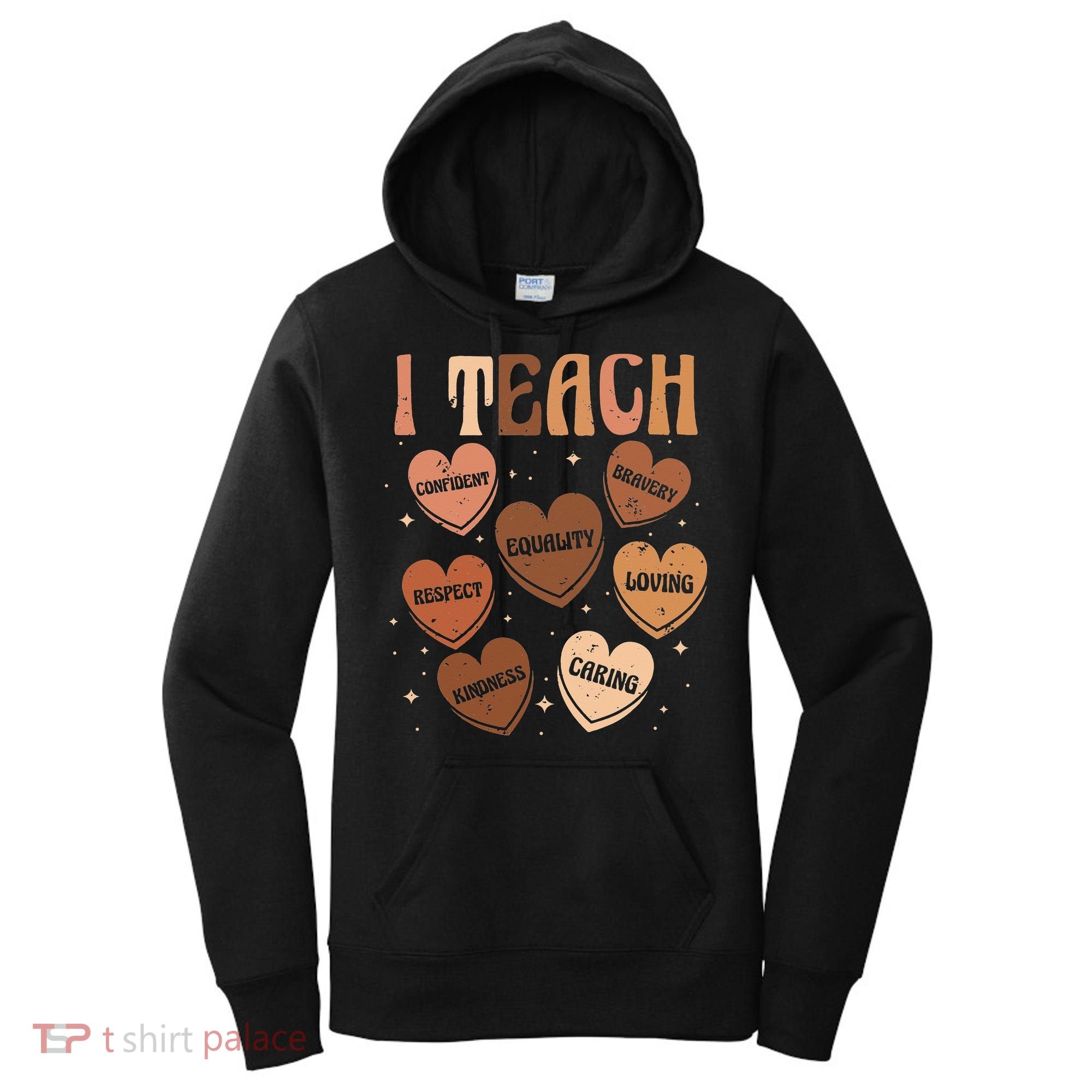 Black History Month I Teach Black History Teacher Retro Women's Hoodie