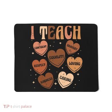 Black History Month I Teach Black History Teacher Retro Mousepad