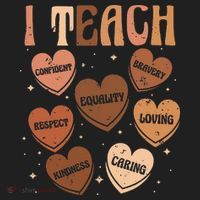 Black History Month I Teach Black History Teacher Retro Hat thumb 2