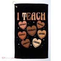 Black History Month I Teach Black History Teacher Retro Golf Towel thumb 0