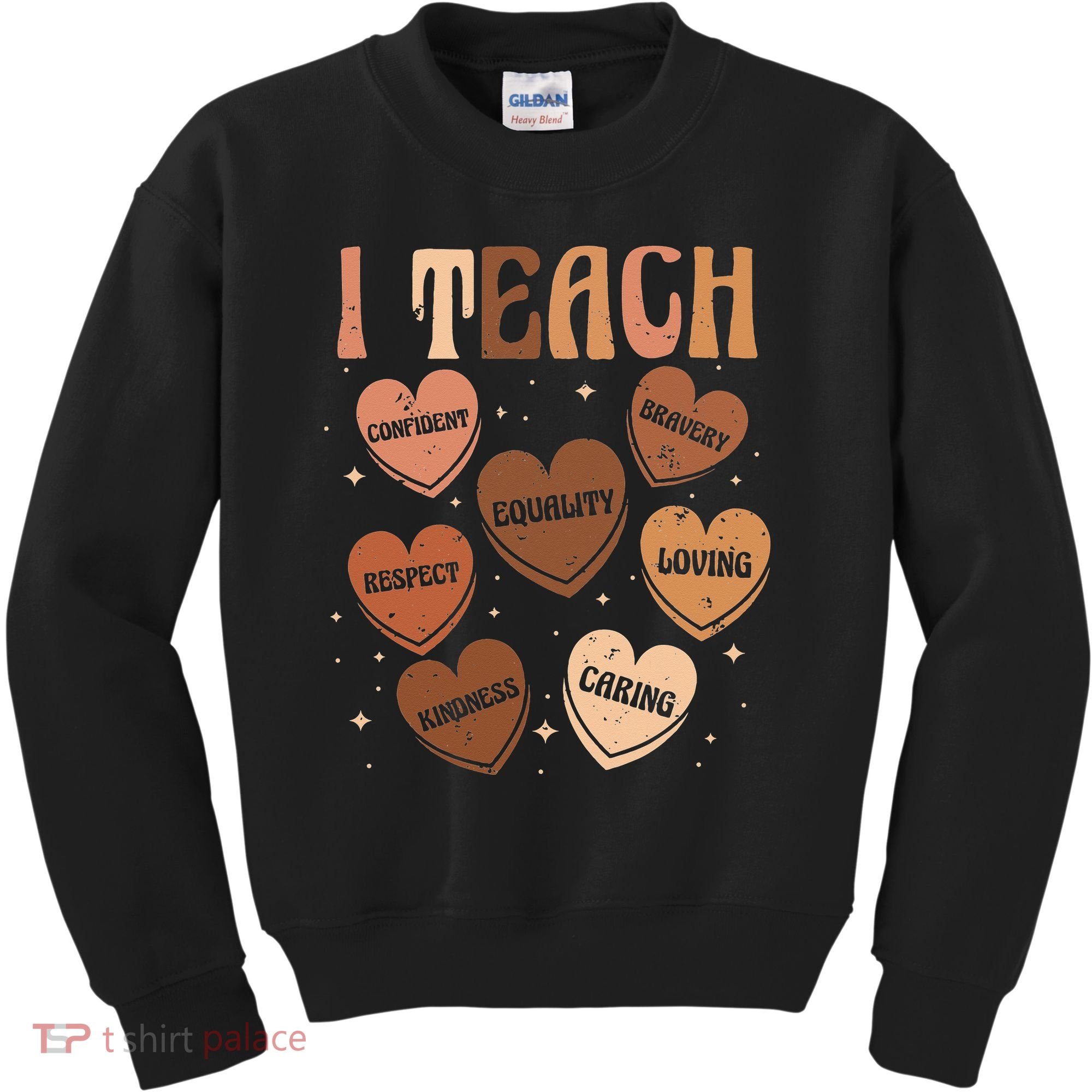 Black History Month I Teach Black History Teacher Retro Kids Sweatshirt