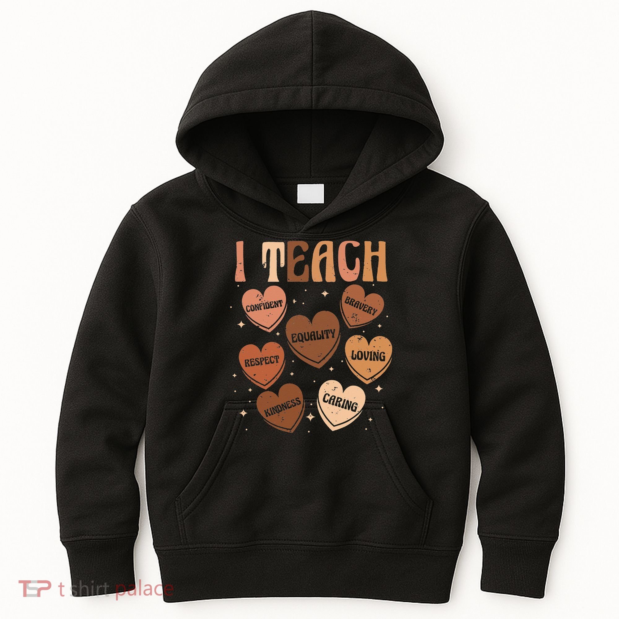 Black History Month I Teach Black History Teacher Retro Kids Hoodie